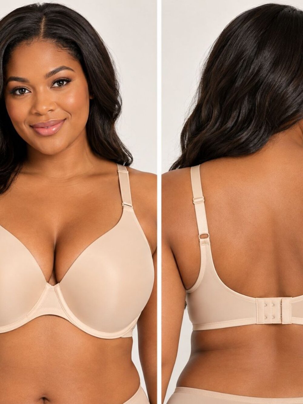 Soma Women's Beige Full Coverage Underwire Bra 36DD Everyday Comfort